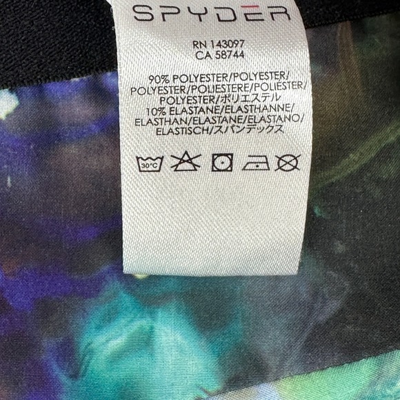 Spyder Dawn Pants Cosmic Tye Dye Print Skiing Snowboarding Womens Large Pockets - Picture 14 of 16